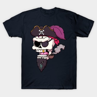 Pirate Captain Skull T-Shirt